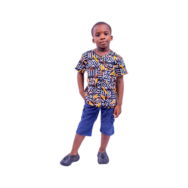 Chemise enfant en pagne