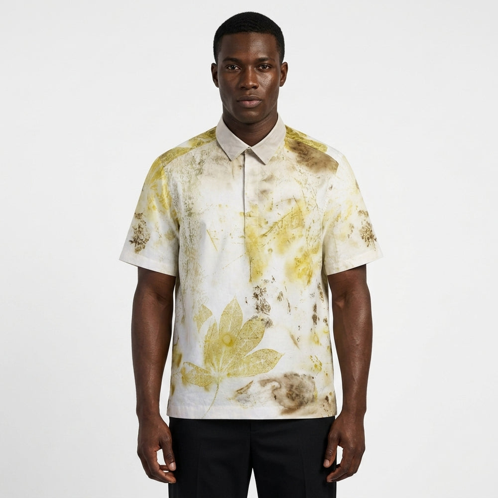 Chemise polo en lin