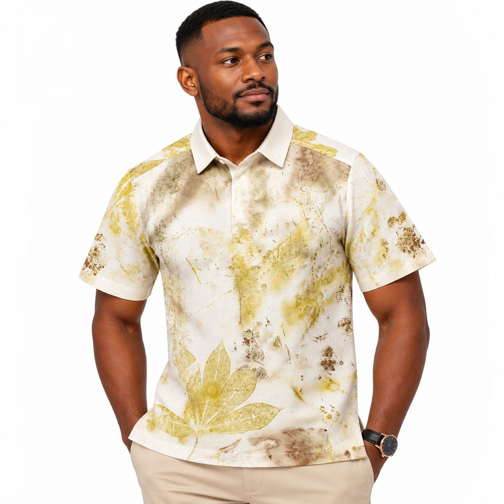 Chemise polo en lin